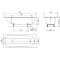 Стальная ванна Kaldewei Advantage Saniform Plus 363-1 170x70 111800010001 - 2