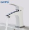 Смеситель для раковины Gappo белый хром G1007-7 - 1