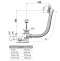 Слив-перелив AlcaPlast A55КM A55KM - 1