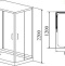 Душевая кабина Timo Helka 120x90 см  HELKA Н-515 R - 3