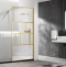 Душевая перегородка Vincea Walk-In 90х200 профиль брашированное золото стекло рифленое  VSW-1HC900CFBG - 0