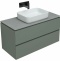 Тумба под раковину Allen Brau Infinity 100 серо - зеленый матовый 1.21003.CGM - 8