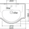 KERASAN Retro Раковина встраиваемая 620х455мм , 3 отв. под смеситель, цвет белый 103001*3 - 3