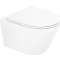 Чаша подвесного унитаза BelBagno Tre белый, с сиденьем микролифт  BB8001CHR/SC - 0