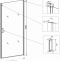 Душевая дверь в нишу Veconi Vianno VN-43B 80 см, профиль черный VN43B-80-01-C5 - 1