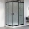 Душевой уголок Royal Bath HP 120х80 R профиль черный стекло матовое RB8120HP-C-BL-R - 0