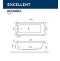 Ванна акриловая Excellent Aquaria Soft 160х70 с гидромассажем белый - бронза WAEX.AQU16.SOFT.BR - 6