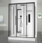 Душевая кабина Black&White Galaxy 160х85 черная с гидромассажем 8030000 - 1