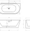 Акриловая ванна Abber AB9216-1.7 - 3