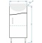 Тумба под раковину Stella Polar Волна Азов 40 белый SP-00000230 - 3