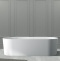 Ванна из искусственного камня Abber Stein 180х75 белый матовый AS9614 - 0