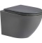 Унитаз подвесной WeltWasser WW MERZBACH 041 MT-GR с сиденьем микролифт матовый серый  10000008256 - 0