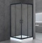 Душевой уголок Royal Bath HP 80х80 с поддоном профиль черный стекло прозрачное RB80HP-T-BL - 1
