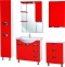 Шкаф Bellezza Белла Люкс 60 красный 4640609180039 - 1