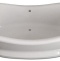 Ванна из искусственного камня Фэма Габриэлла белая на подиуме ГАБРИЭЛЛА-POD - 0