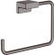 Кольцевой держатель полотенец AddStoris Hansgrohe 41754340, шлиф. черный хром - 0