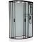 Душевая кабина Frank 100х80 правая черная стекло матовое 20052 - 0