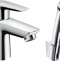 Смеситель Hansgrohe Talis E 71729000 для раковины с гигиеническим душем, с донным клапаном Push-Open - 0