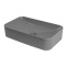 Раковина накладная Abber Rechteck 60.5х35 серый матовый AC2204MG - 0