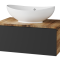 Тумба под раковину Misty Ива 70 темное дерево - черный П-Ива-01070-481Я - 0