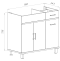 Тумба с раковиной Misty Купер 90 L с бельевой корзиной белый - 7