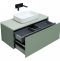 Тумба под раковину Allen Brau Infinity 100 серо - зеленый матовый 1.21004.CGM - 1