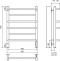 Полотенцесушитель электрический Terminus Евромикс П6 450x650 хром 4660059580173 - 2