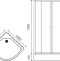 Душевой уголок Royal bath  100x100 см (RB 100HK-C) RB100HK-C - 6