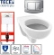 Инсталляция для унитаза TECE ambia 9400405 кнопка хром глянцевый - 0