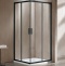 Душевой уголок Vincea Garda 120х90 черный стекло прозрачное VSS-1G9012CLB - 0