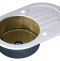 Мойка кухонная Zorg Inox Glass GL-7851-OV-WHITE-BRONZE белое стекло - 0