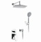 A14031 Встраиваемый комплект для душа с верхней душевой насадкой и лейкой - 0