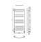 Водяной полотенцесушитель Terminus Палермо П15 500х1136 Хром 4620768886515 - 2