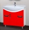 Тумба с раковиной Bellezza Лагуна 85 красная - 0