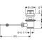 Донный клапан hansgrohe для раковины, хром 94139000 - 1