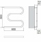 Водяной полотенцесушитель Terminus M-образный 500x600 Хром 4620768880506 - 2