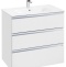 THE GAP Модуль д/раковины 800 мм, 3 ящика, белый глянец 857553806 - 0