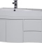 Тумба с раковиной Aquanet Сопрано 2-95  белая L 169631 - 0