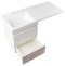 Тумба под раковину Style Line Даллас 110 Люкс Plus, белый  СС-00002350 - 1
