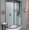 Душевая кабина Frank F411R Black правосторонняя б/к Без крыши 114005 - 1