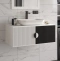 Тумба под раковину Brevita Richard 105 черно-белый  RICH-06105-24-01 - 3