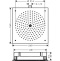 Верхний душ 24х24 см, 1 режим струи Hansgrohe Raindance Air 26481000, хром - 1