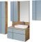 Шкаф подвесной Aquaton Мишель 43 светлое дерево-голубой 1A244203MIX30 - 3