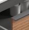 Тумба под раковину Sancos Delta 59х44 серая - светлое дерево DL60GR - 2