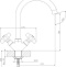 Смеситель для кухонной мойки Rossinka  хром  Z02-71 - 1