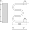 Электрический полотенцесушитель Terminus M-образный 400x500 Хром 4620768883903 - 5