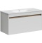 Тумба под раковину подвесная Sancos Smart 100 белая глянцевая SM100W - 0
