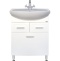 Тумба с раковиной Misty Стелла 65 белая глянцевая ИП000000598 - 0