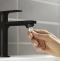 Смеситель для раковины Hansgrohe Rebris E с донным клапаном черный матовый 72559670 - 2