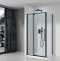 Душевой уголок Black&White Stellar Wind 90х90 черный стекло прозрачное 812900 - 1